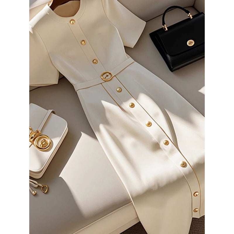 Women's Suede A-Line Dress