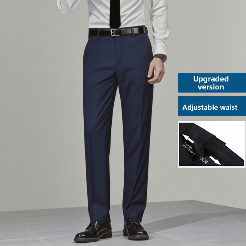 Suit Pants for Men, Business Formal Wear, Loose Straight-Leg, Plus Size, for Work, Interviews, Administrative, Commuting, Workplace, Career
