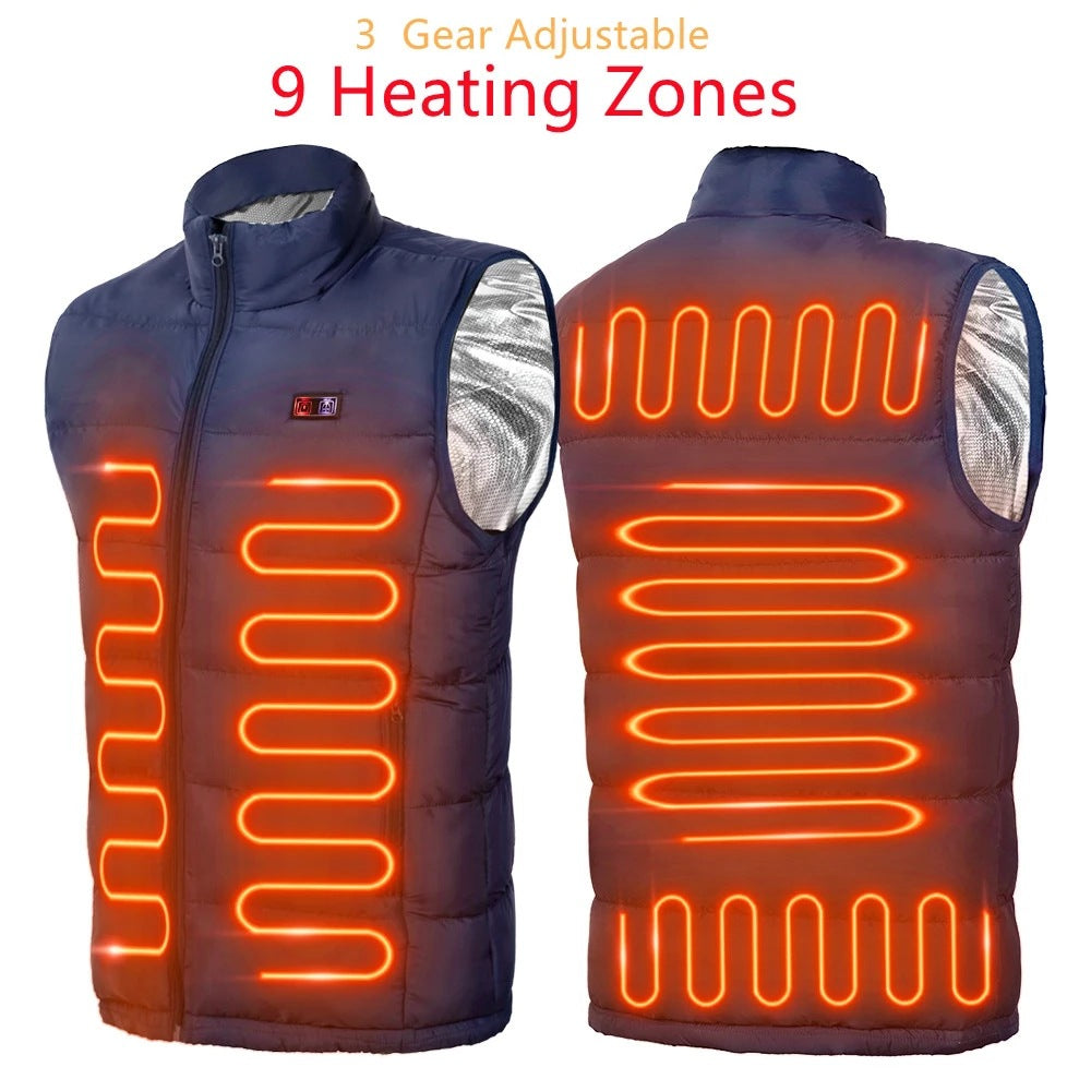 USB heating vest