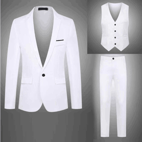 Men's Three-Piece Slim Fit Suit