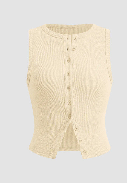 Shirtless sleeveless vest for women