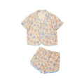 Girls' Summer Two-Piece Outfit with Floral Design