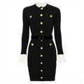 Women's Flared Sleeve Knit Dress