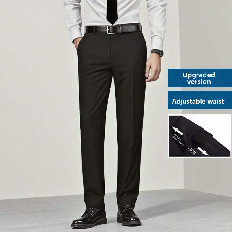 Suit Pants for Men, Business Formal Wear, Loose Straight-Leg, Plus Size, for Work, Interviews, Administrative, Commuting, Workplace, Career