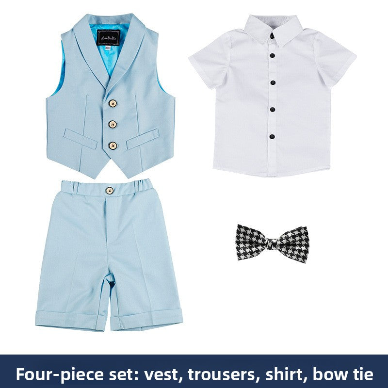 Children's Vest Short Sleeve Suit Summer
