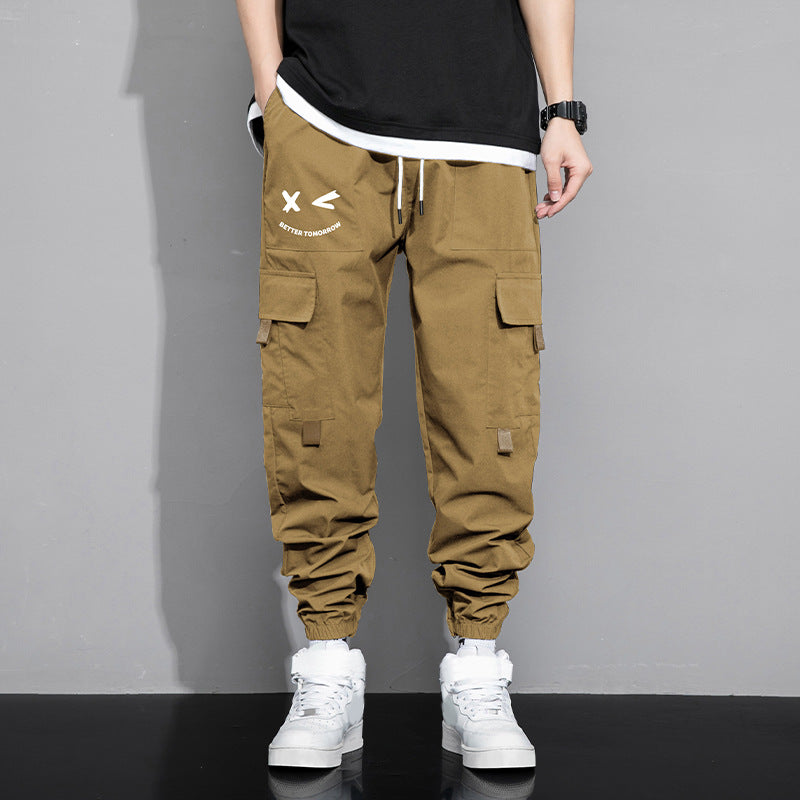 Loose-fitting casual work trousers