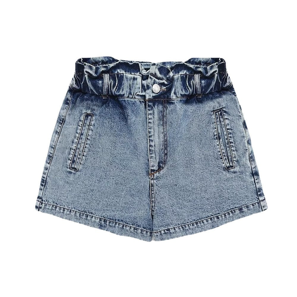 Denim vest shorts set