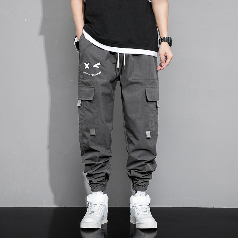 Loose-fitting casual work trousers