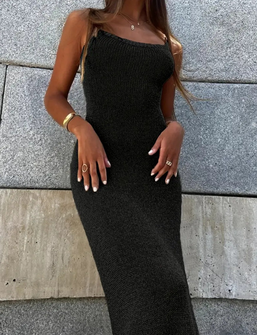 Knitted slip dress