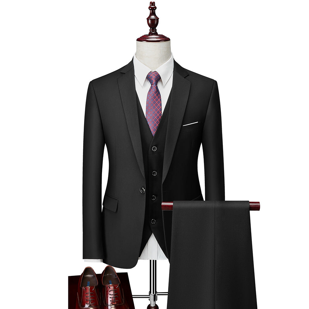 Men's Formal Three-Piece Suit Set