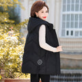 Ethnic Embroidered Down Cotton Vest for Women