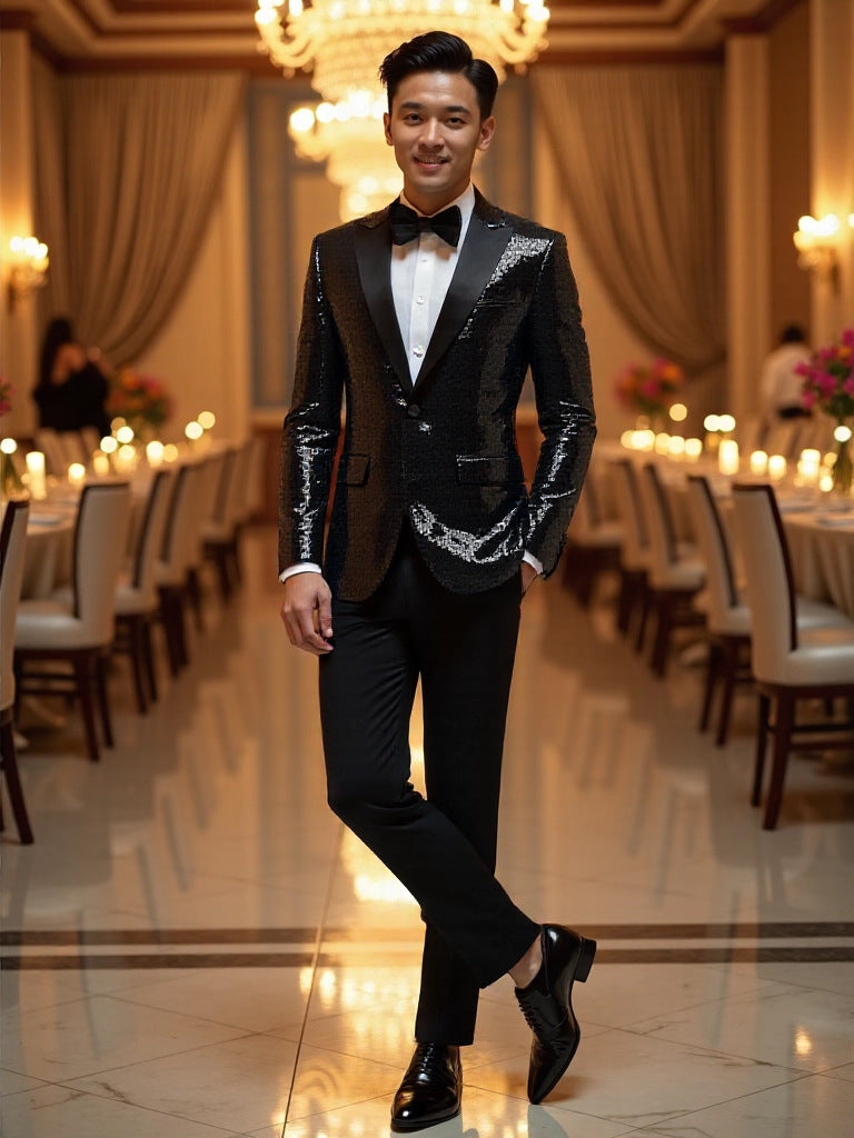 Men's Sequined Dinner Suit