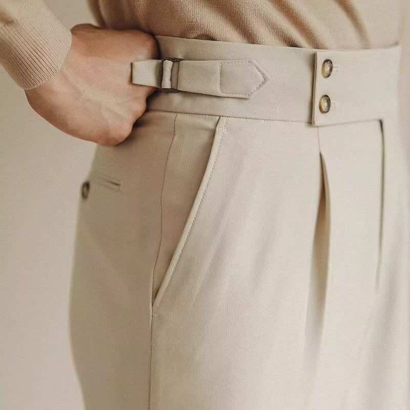 Slim Fit Cropped Trousers