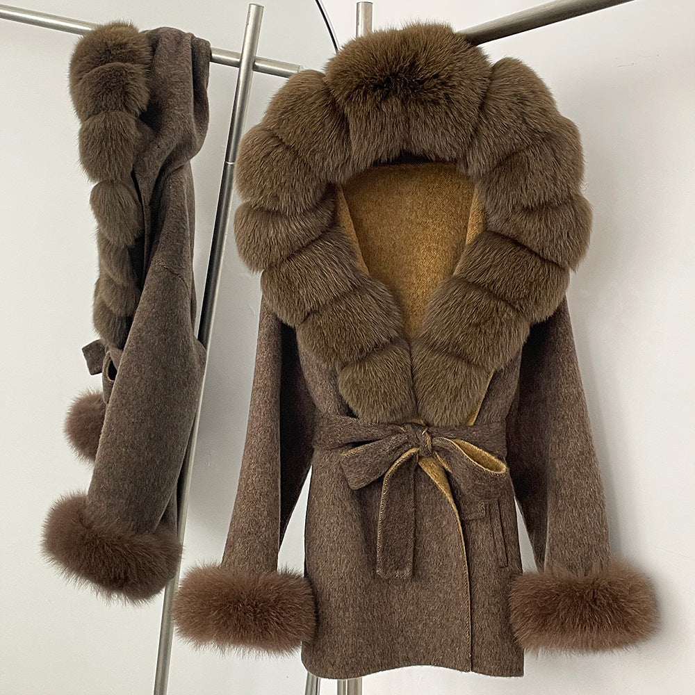 Double-Sided Wool Coat Women's Woolen Coat