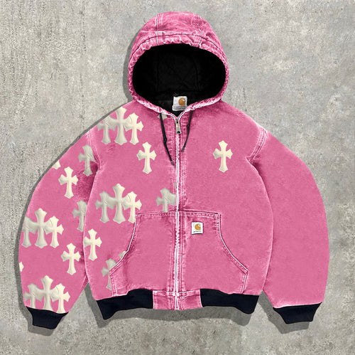 Men's Fleece Lined Hooded Sweatshirt with 3D Print