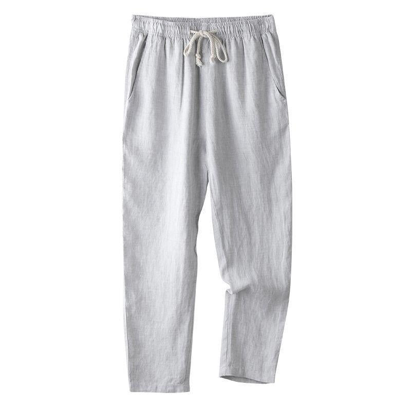 High-Quality Pure Linen Men's Trousers
