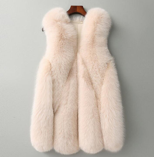 Faux fur vest