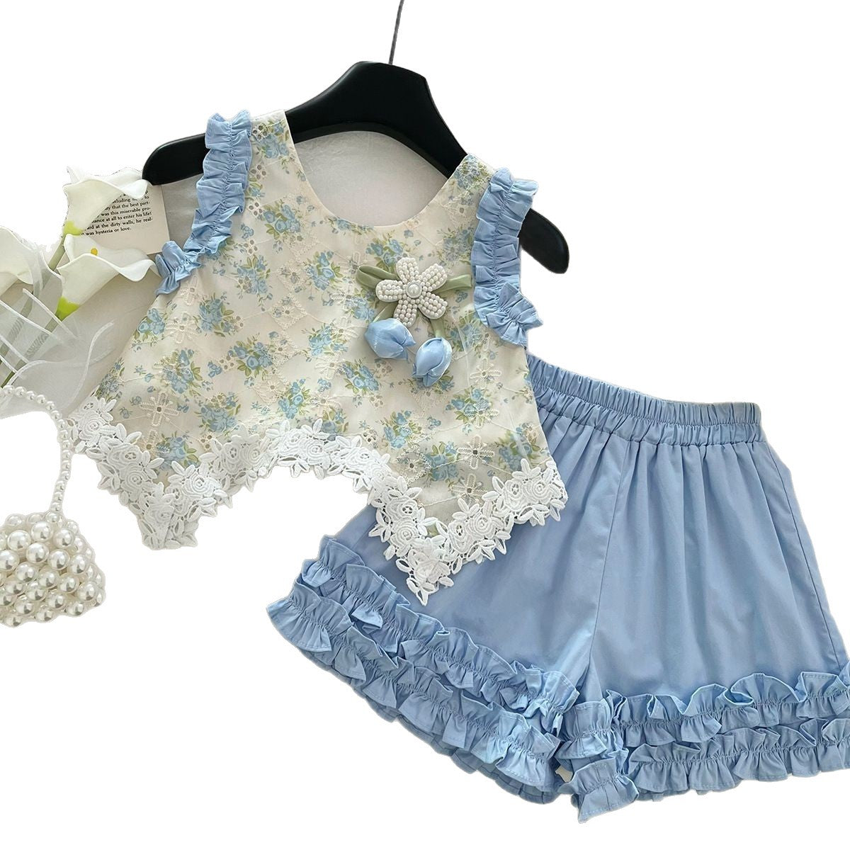 Girls' Summer Two-Piece Outfit