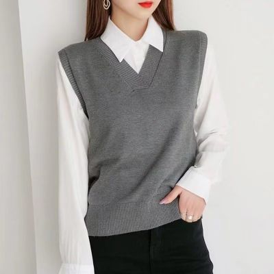 V-neck sweater, vest, jacket