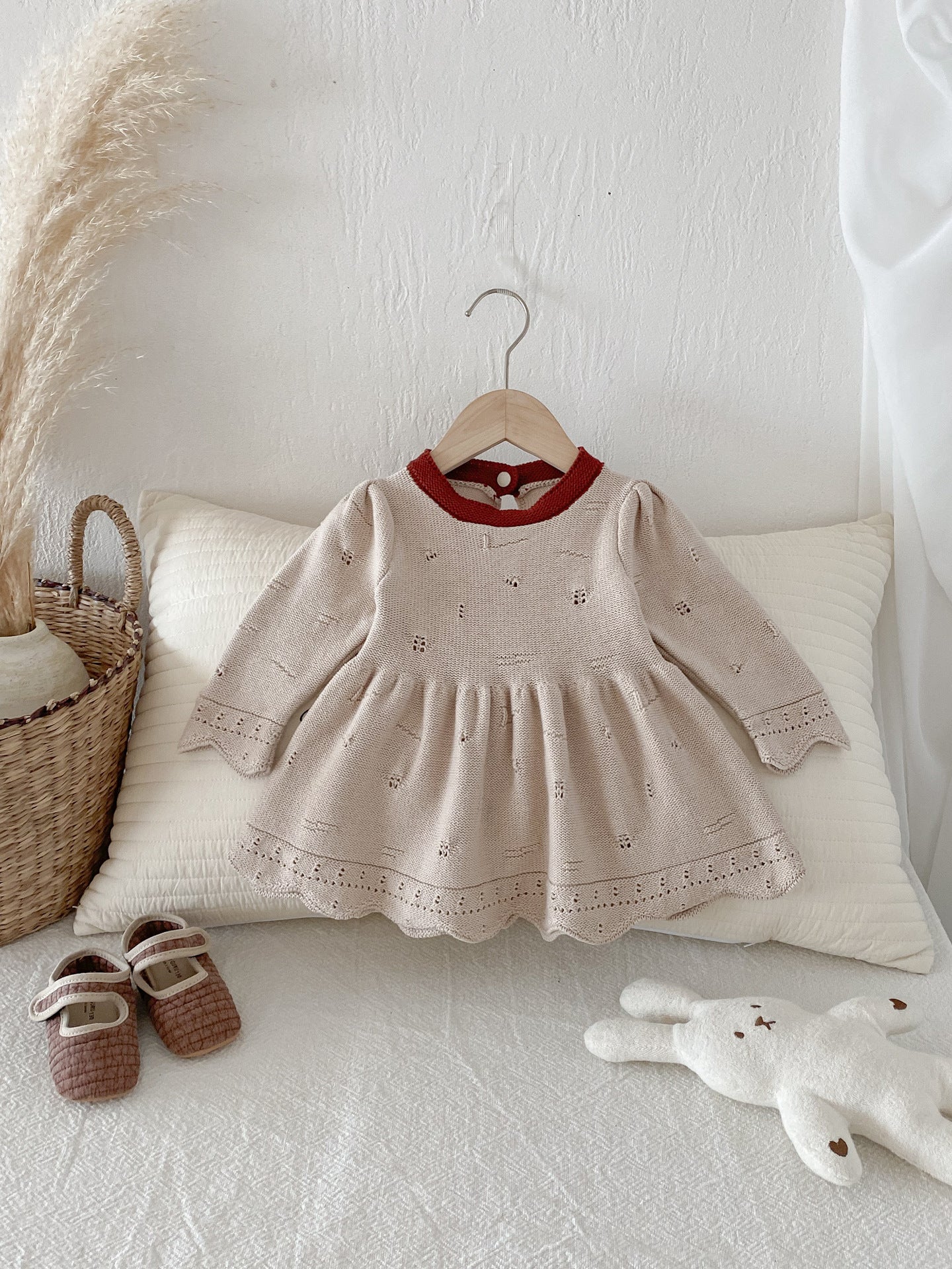 Girl's Princess Cotton Dress Long Sleeve