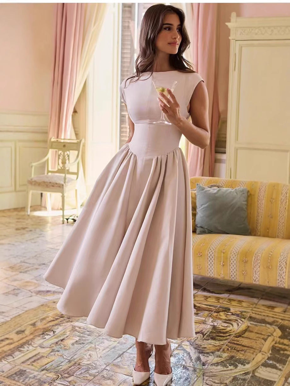 Round neck dress