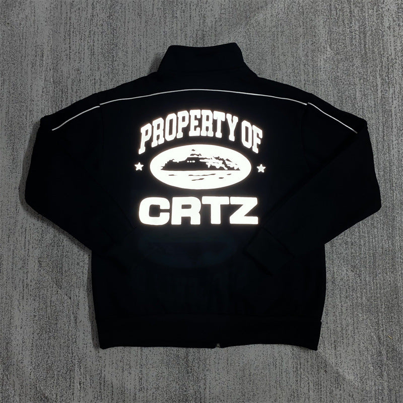 Zippered Casual Pants Set