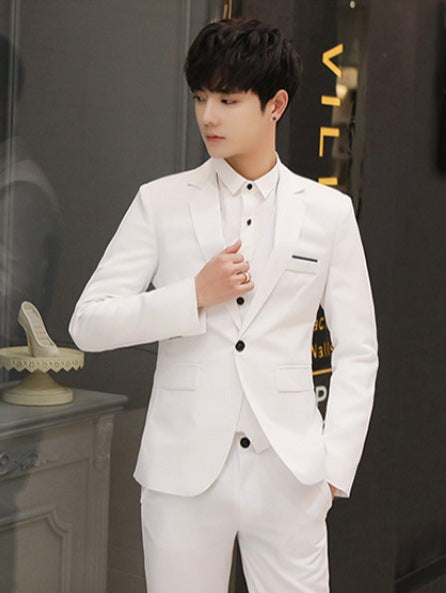 Men's Three-Piece Business Casual Suit