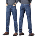 Men's Slim-fit fleece-lined Thickened Jeans