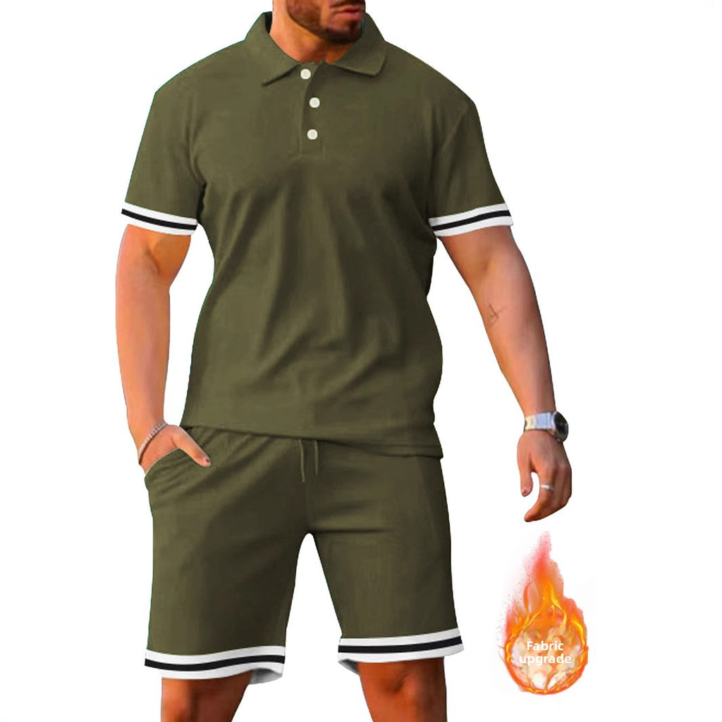 Men's short-sleeved suit, Polo shirt and shorts
