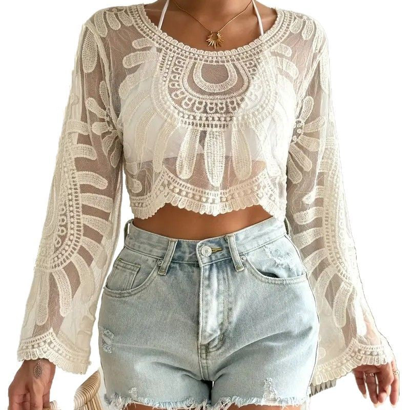 Summer Lace Sun Protection Blouse