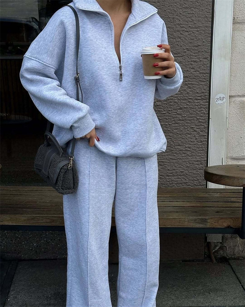Women's Tweed Sport Suit Two-Piece Set