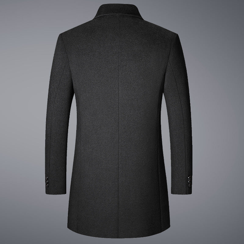 Men's Slim Fit Wool Blend Overcoat