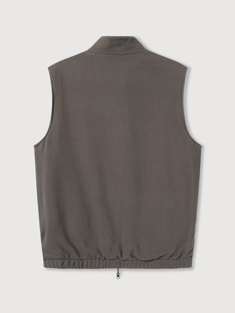 Reversible Nylon Cashmere Vest Jacket