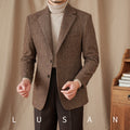 Wool Herringbone Suit