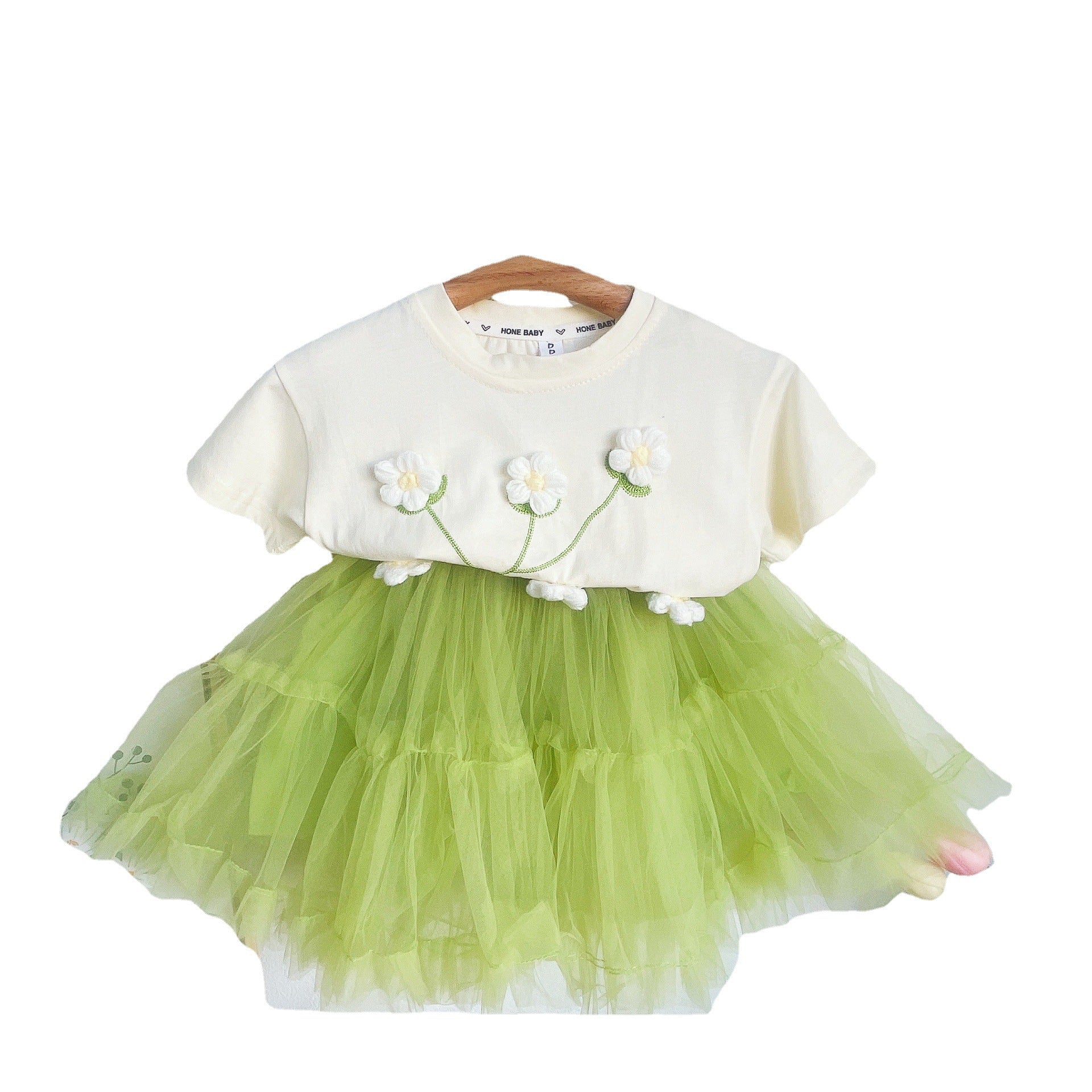 Rabbit Mesh Skirt Two-Piece Set