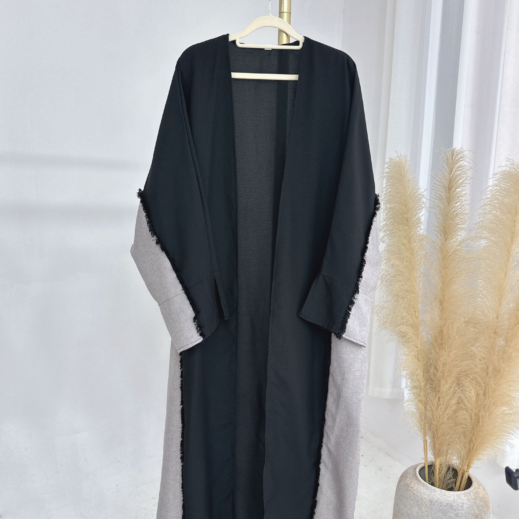 Elegant robe set dress, belt, and cardigan