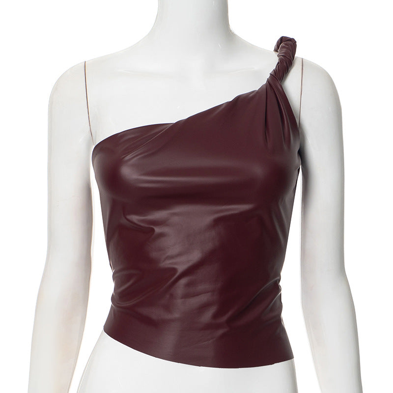 Women's leather top