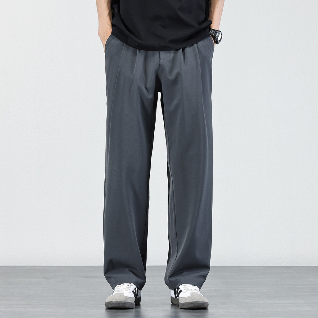 Men's Ice Silk Draped Casual Trousers