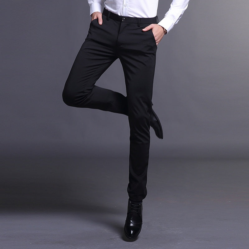 Men's casual stretch slim-fit skinny trousers