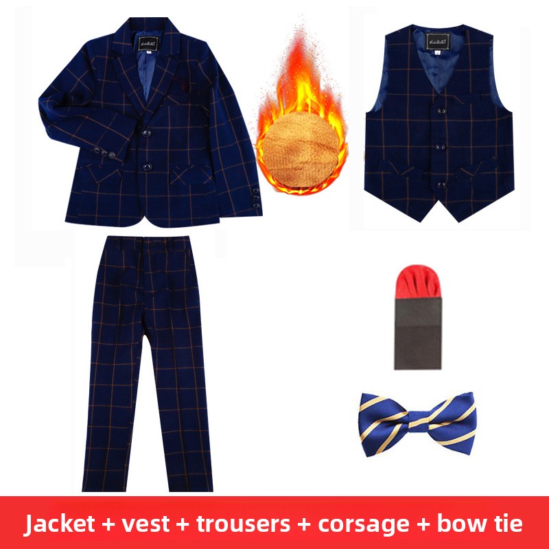 Boys' Plaid Suit