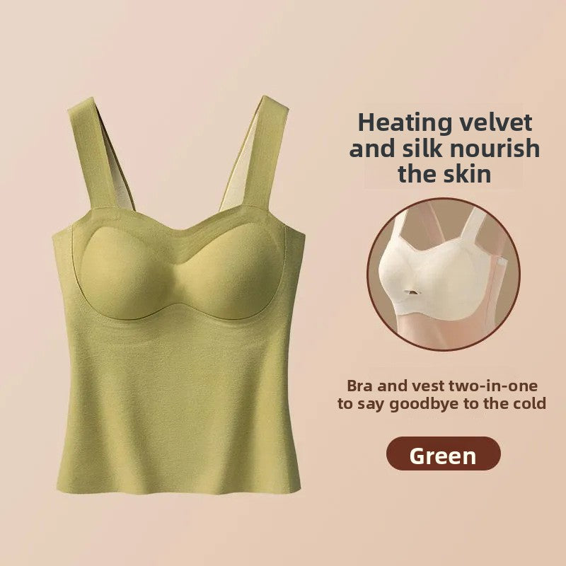 Women's Thermal Vest with Built-in Heating and Chest Pad