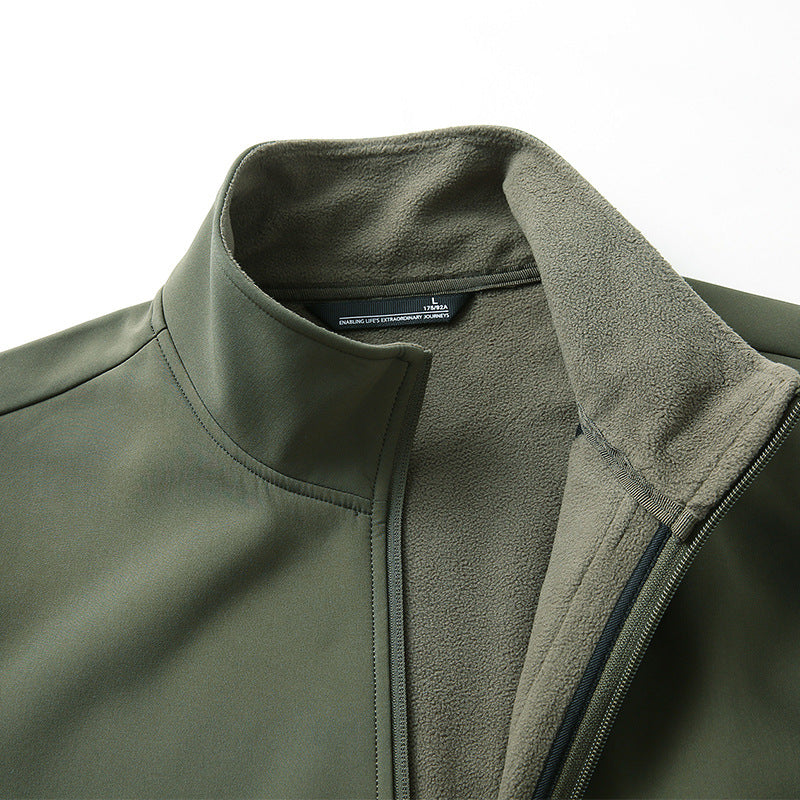 Tactical Soft Shell Fleece Jacket for Men