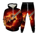 Men's 3D Digital Print Hooded Sweatshirt
