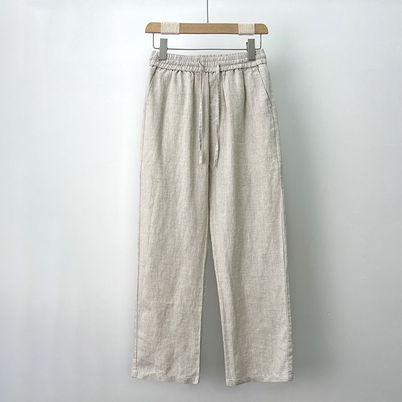 High-Quality Pure Linen Men's Trousers