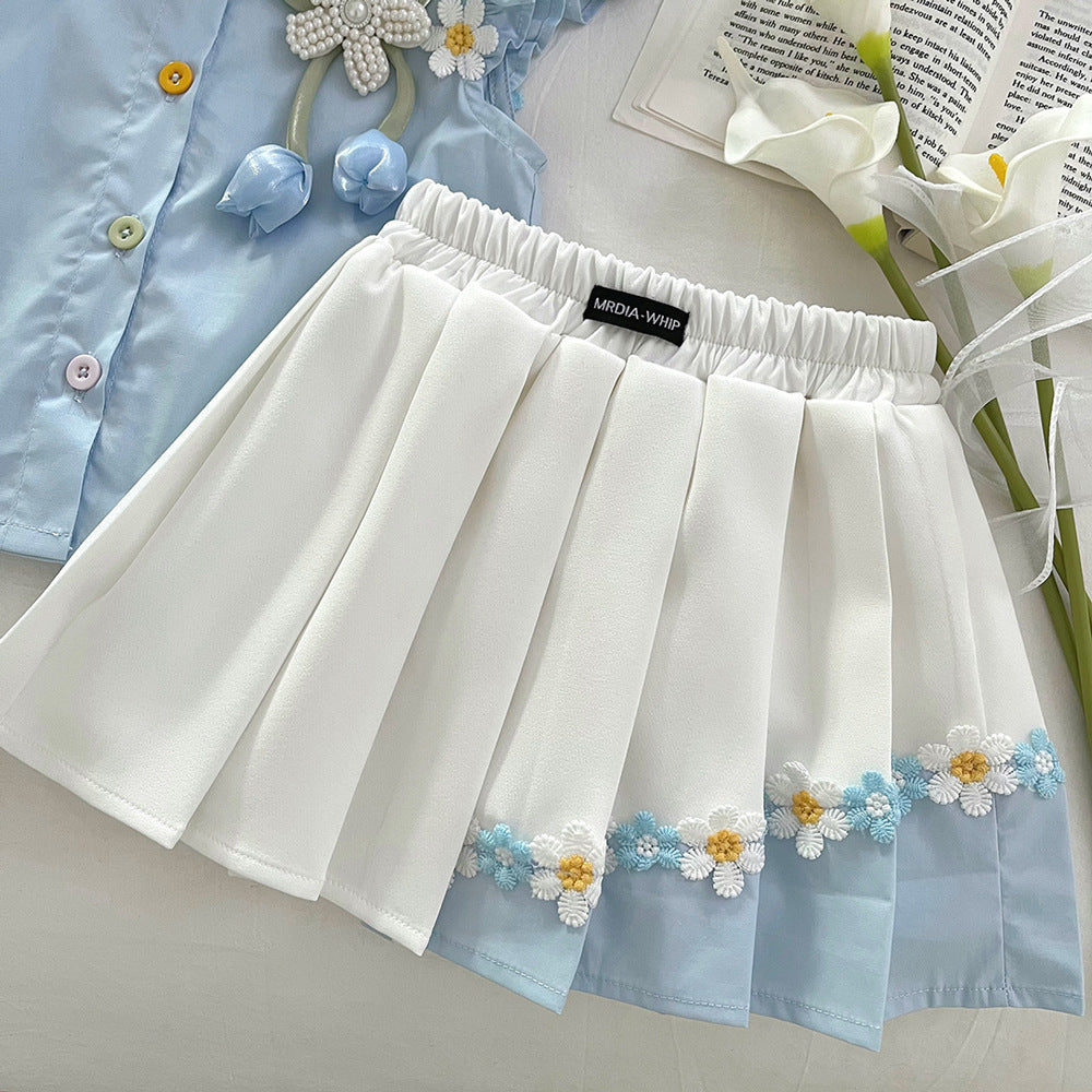Girl's shirt set - Two-piece set shirt and skirt