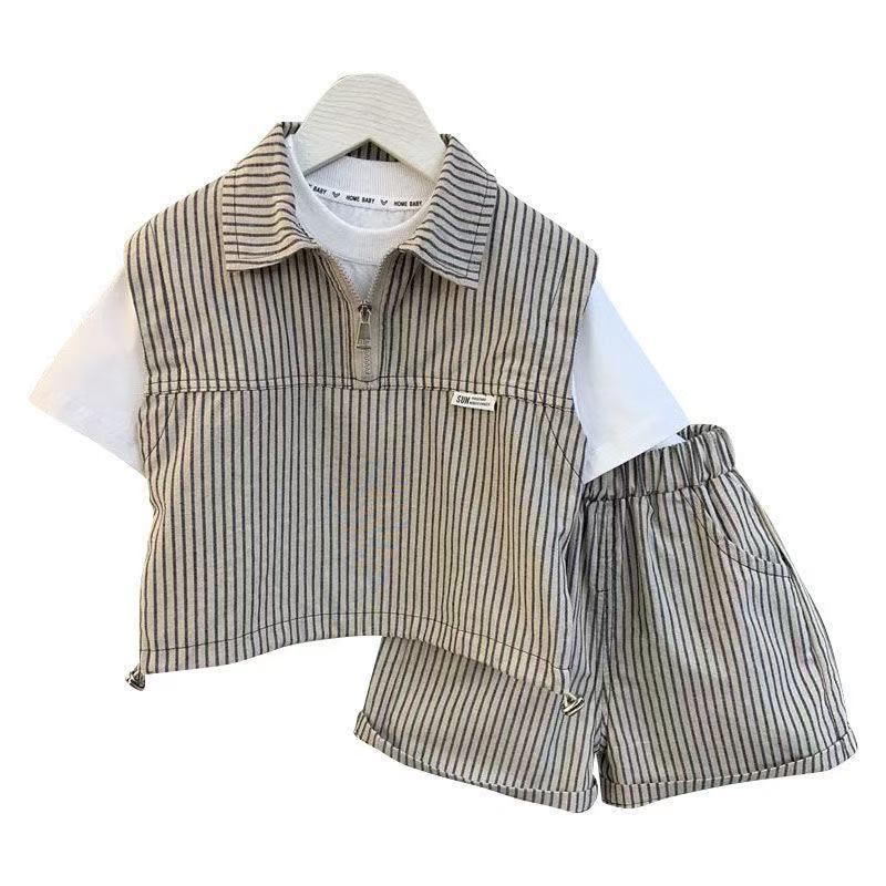 Boys' Summer Shorts Suit Set