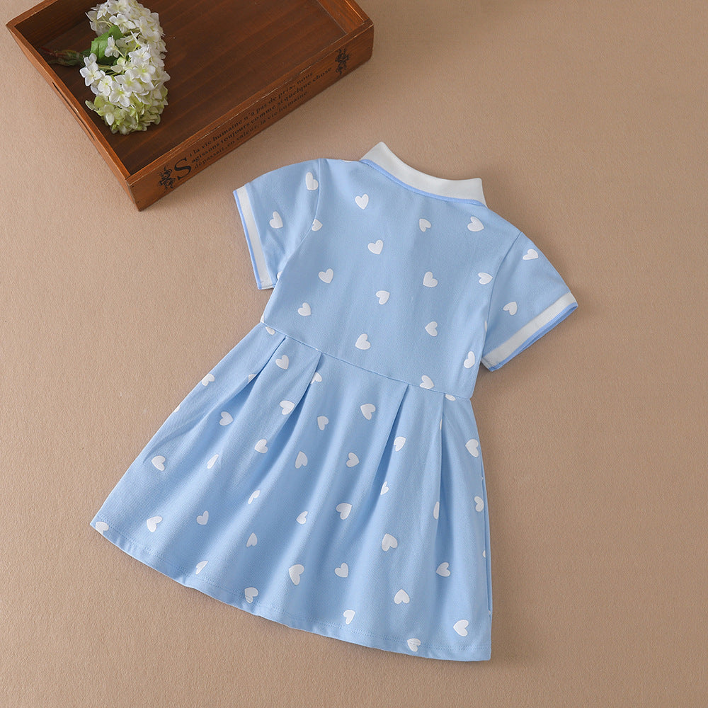 Girls' Cotton A-Line Dress