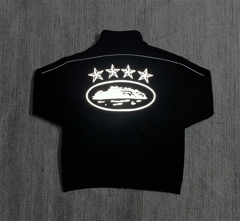 Zippered Casual Pants Set