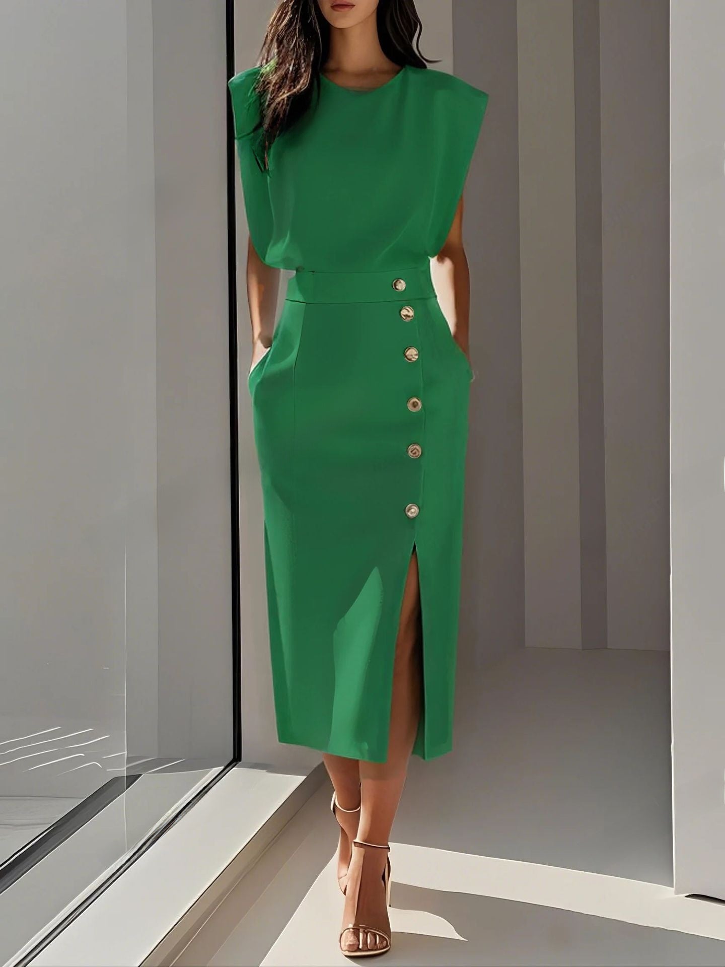 Women's Solid Color Summer Dress