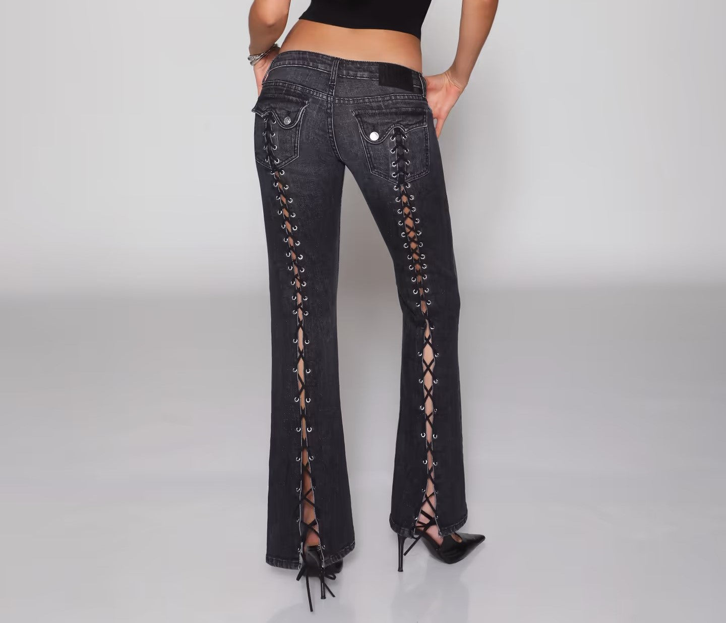 Women's Loose Straight Leg Low Waist Denim Jeans